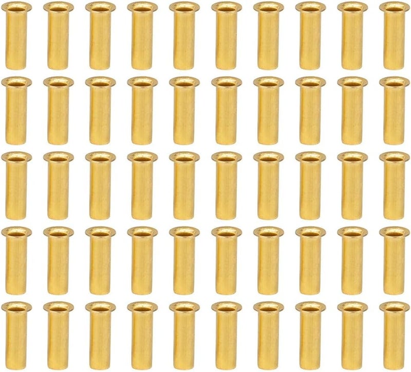 ZYAMY 50pcs 1/8" Tube ID Brass Compression Fitting, Insert Tube Support Sleeve for Brass Compression - Image 1